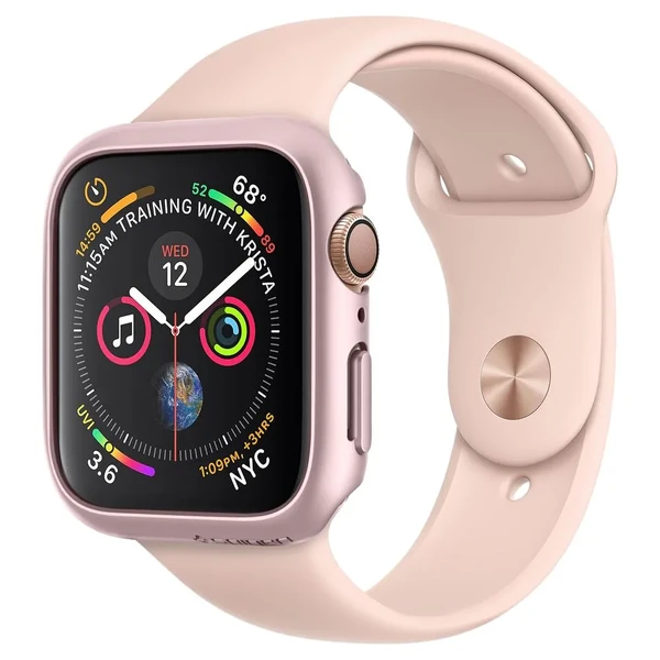 Чохол Spigen Thin Fit Rose Gold для Apple Watch 44mm SE 2 | SE | 6 | 5 | 4