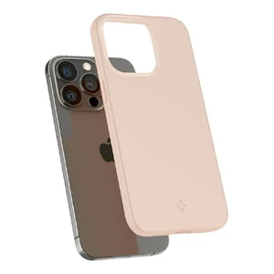 Силиконовый чехол-накладка Spigen Thin Fit Sand Beige для iPhone 13 Pro Max - Фото 3