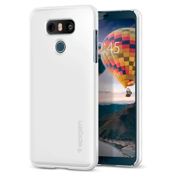 Чехол Spigen Thin Fit Shimmery White для LG G6