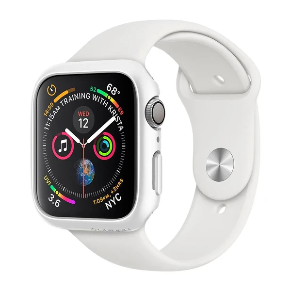 Чехол Spigen Thin Fit White для Apple Watch 40mm SE 2 | SE | 6 | 5 | 4