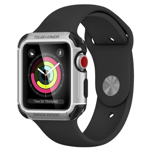 Чехол Spigen Tough Armor 2 Silver для Apple Watch 42mm Series 3 | 2