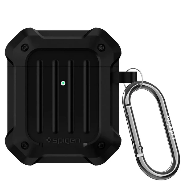 Протиударний чохол Spigen Tough Armor Black для AirPods 1 | 2