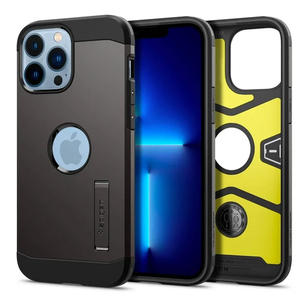 Противоударный чехол Spigen Tough Armor Gunmetal для iPhone 13 Pro Max