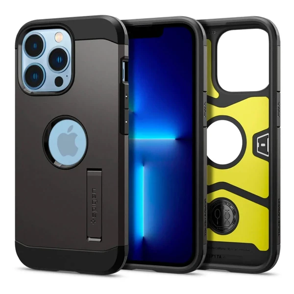 Противоударный чехол Spigen Tough Armor Gunmetal для iPhone 13 Pro в Сумах