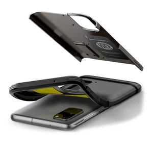 Противоударный чехол Spigen Tough Armor Gunmetal для Samsung Galaxy S20 - Фото 6