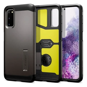 Противоударный чехол Spigen Tough Armor Gunmetal для Samsung Galaxy S20 - Фото 3