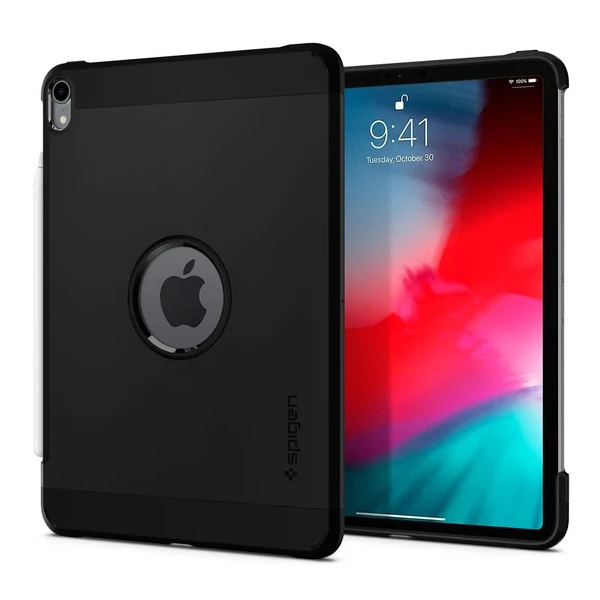 Противоударный чехол Spigen Tough Armor Black для iPad Pro 11"