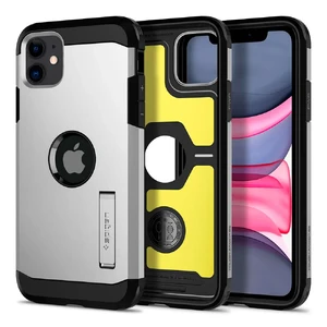 Протиударний чохол Spigen Tough Armor Satin Silver для iPhone 11 - Фото 2