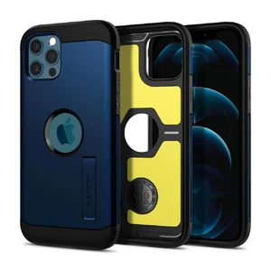 Противоударный чехол Spigen Tough Armor Navy Blue для iPhone 12 | 12 Pro - Фото 2