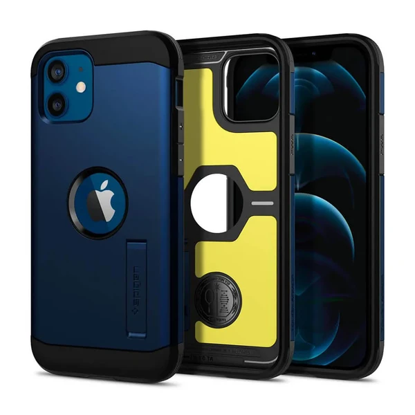 Противоударный чехол Spigen Tough Armor Navy Blue для iPhone 12 | 12 Pro в Хмельницком