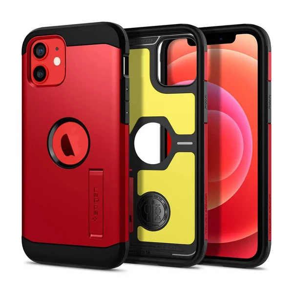 Протиударний чохол Spigen Tough Armor Red для iPhone 12 mini в Чернівцях