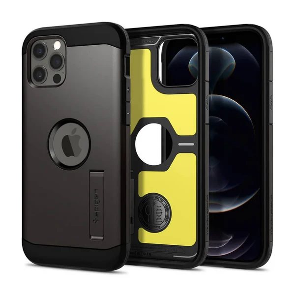 Протиударний чохол Spigen Tough Armor Gunmetal для iPhone 12 Pro Max в Ужгороді