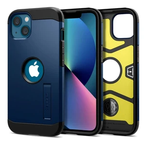 Противоударный чехол Spigen Tough Armor Navy Blue для iPhone 13 ACS03541 - Фото 1