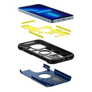 Противоударный чехол Spigen Tough Armor Navy Blue для iPhone 13 Pro - Фото 5