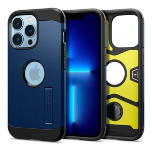 Противоударный чехол Spigen Tough Armor Navy Blue для iPhone 13 Pro ACS03279 - Фото 1