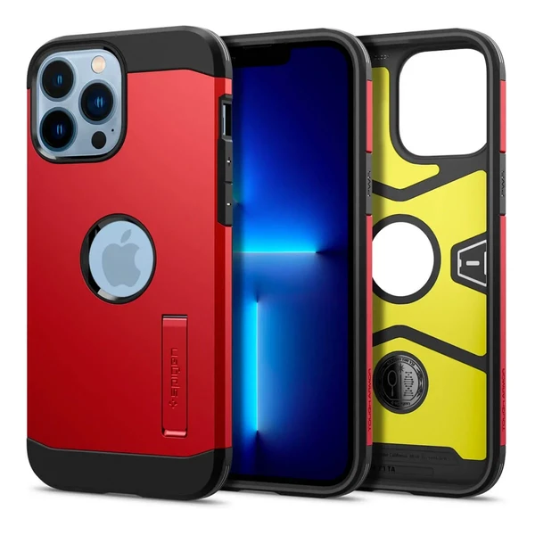 Противоударный чехол Spigen Tough Armor Red для iPhone 13 Pro Max