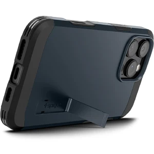 Синий чехол с защитой кнопок Spigen Tough Armor T Mag для iPhone 16 Pro Max - Фото 5