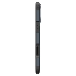 Синий чехол с защитой кнопок Spigen Tough Armor T Mag для iPhone 16 Pro Max - Фото 10