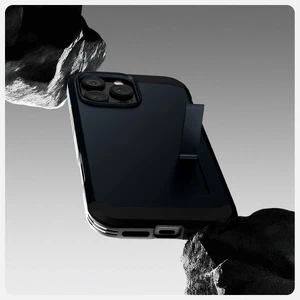 Синий чехол с защитой кнопок Spigen Tough Armor T Mag для iPhone 16 Pro Max - Фото 13