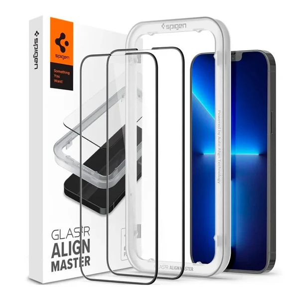 Захисне скло Spigen Glas.tR AlignMaster Full Cover для iPhone 14 Plus | 13 Pro Max (2 шт.)