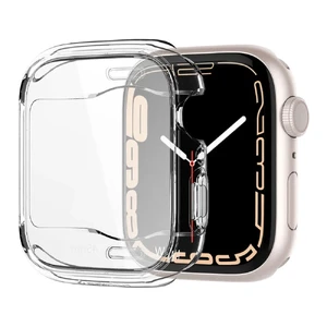 Протиударний чохол Spigen Ultra Hybrid Clear для Apple Watch 45 mm Series 8 | 7 ACS04180 - Фото 1
