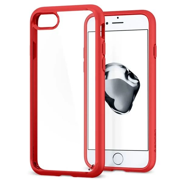 Чехол Spigen Ultra Hybrid 2 Red для iPhone SE 3 | SE 2 | 8 | 7 в Тернополе