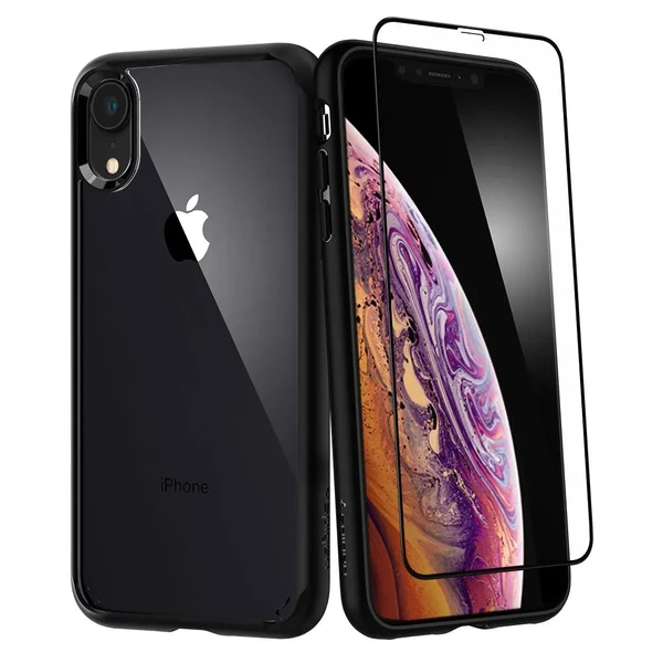 Чохол із захисним склом Spigen Ultra Hybrid 360 для iPhone XR