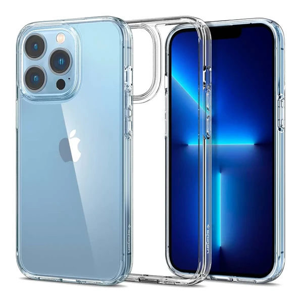 Прозрачный защитный чехол Spigen Ultra Hybrid Crystal Clear для iPhone 13 Pro в Сумах