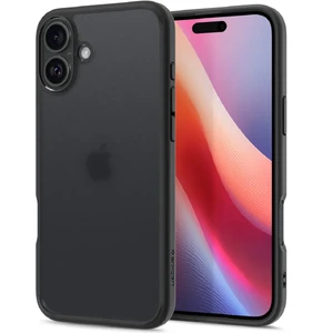 Півпрозорий чорний чохол Spigen Ultra Hybrid для iPhone 16 Plus - Фото 4