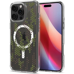 Прозрачный узорчатый чехол Spigen Ultra Hybrid Mag для iPhone 16 Pro Max - Фото 6