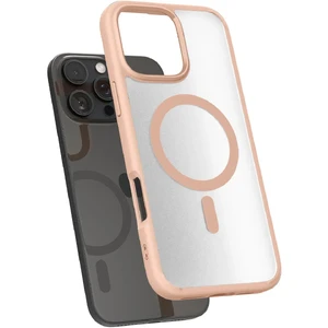 Полупрозрачный розовый чехол Spigen Ultra Hybrid Mag для iPhone 16 Pro Max - Фото 2