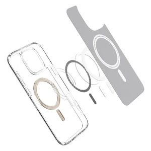 Прозрачный золотой чехол Spigen Ultra Hybrid Mag для iPhone 16 Pro Max - Фото 4