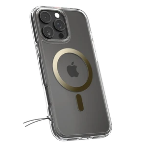 Прозрачный золотой чехол Spigen Ultra Hybrid Mag для iPhone 16 Pro Max - Фото 6