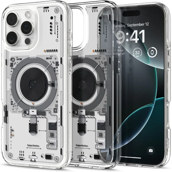 Прозорий чохол з візерунком Spigen Ultra Hybrid Mag для iPhone 16 Pro Max