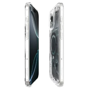 Прозрачный чехол с узором Spigen Ultra Hybrid Mag для iPhone 16 Pro Max - Фото 4