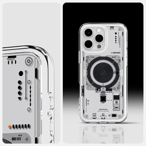 Прозрачный чехол с узором Spigen Ultra Hybrid Mag для iPhone 16 Pro Max - Фото 8