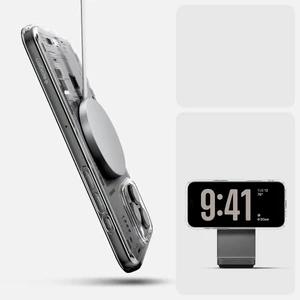 Прозрачный чехол с узором Spigen Ultra Hybrid Mag для iPhone 16 Pro Max - Фото 9