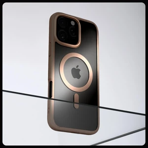 Прозрачный розовый чехол Spigen Ultra Hybrid Mag для iPhone 16 Pro Max - Фото 7