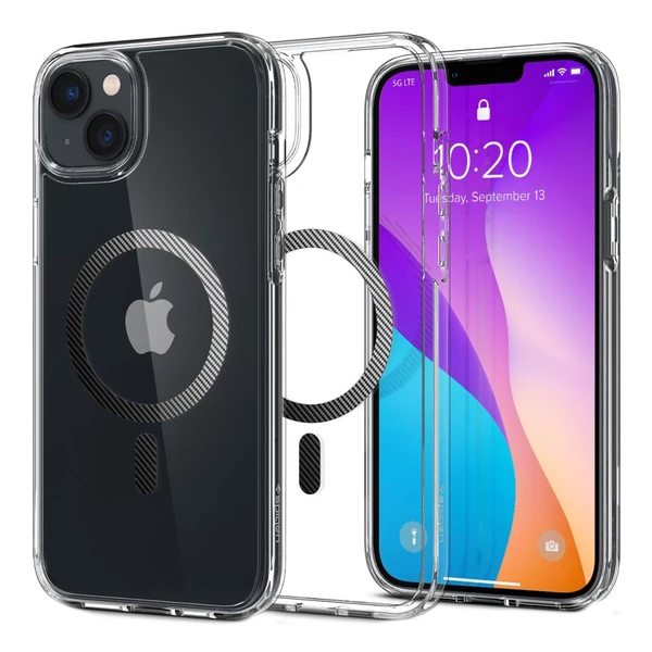 Прозрачный чехол Spigen Ultra Hybrid Mag MagSafe Carbon Fiber для iPhone 14 Plus в Сумах