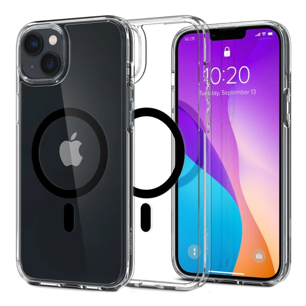 Прозрачный чехол Spigen Ultra Hybrid Mag MagSafe Black для iPhone 14 Plus в Сумах