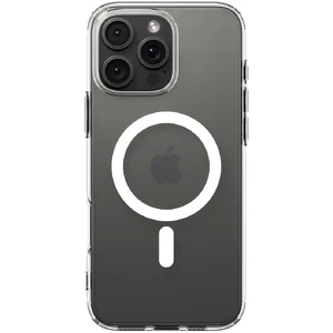 Прозорий білий чохол зі склом Spigen Ultra Hybrid Mag для iPhone 16 Pro Max - Фото 5