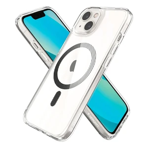 Прозорий чохол Spigen Ultra Hybrid MagSafe Carbon Fiber для iPhone 13 - Фото 3