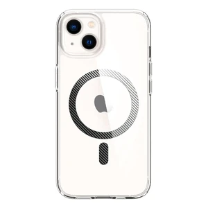 Прозорий чохол Spigen Ultra Hybrid MagSafe Carbon Fiber для iPhone 13 - Фото 4