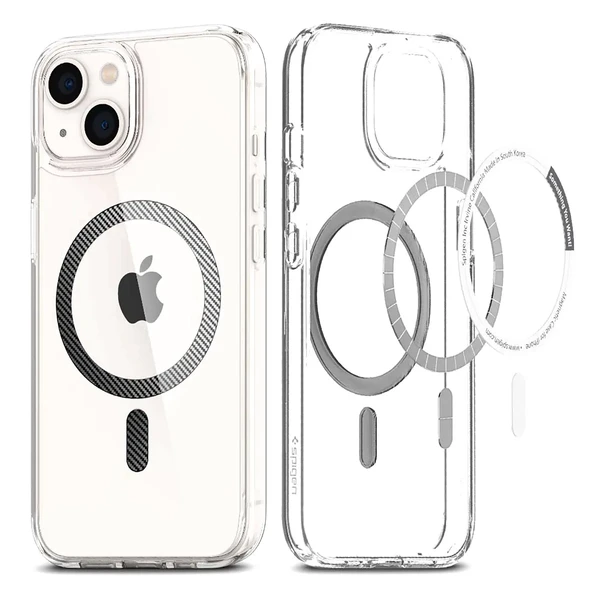 Прозорий чохол Spigen Ultra Hybrid MagSafe Carbon Fiber для iPhone 13 у Житомирі