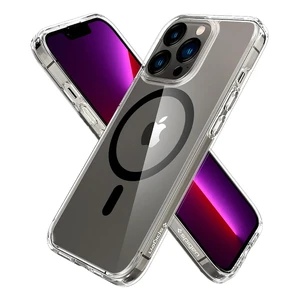Прозрачный чехол Spigen Ultra Hybrid MagSafe Black для iPhone 13 Pro - Фото 2