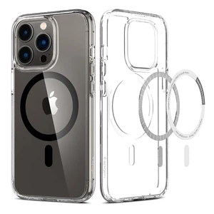Прозрачный чехол Spigen Ultra Hybrid MagSafe Black для iPhone 13 Pro ACS03268 - Фото 1