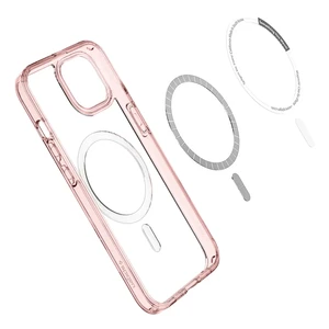 Прозрачный чехол Spigen Ultra Hybrid MagSafe Rose Crystal для iPhone 13 - Фото 6
