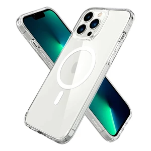 Прозрачный чехол Spigen Ultra Hybrid MagSafe White для iPhone 13 Pro Max - Фото 2