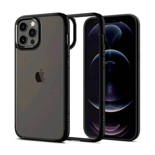 Захисний чохол Spigen Ultra Hybrid Matte Black для iPhone 12 Pro Max в Ужгороді