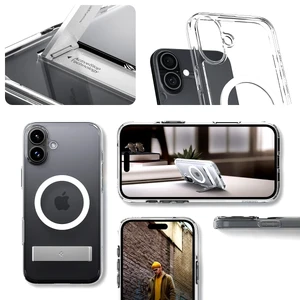 Прозорий білий чохол Spigen Ultra Hybrid S Mag для iPhone 16 Plus - Фото 15